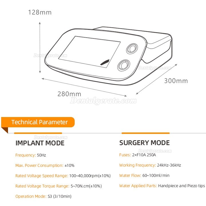 PlusPower PiezoI+ Dental Piezochirurgie Ger&auml;t + Implantologiemotor